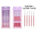 SET DE PINCEL DE SILICONA CON DOTTING  5PCS