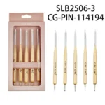 SET DE PINCEL DE SILICONA CON DOTTING 5PCS