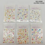 STICKERS DE FLORES PARA U?AS